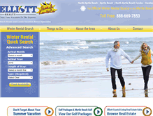 Tablet Screenshot of myrtlebeachwinterrentals.com